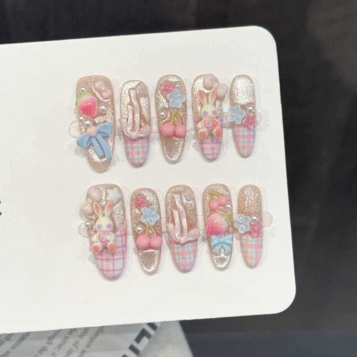 10 faux ongles ovales faits à  - Pressed Flower Art avis et prix