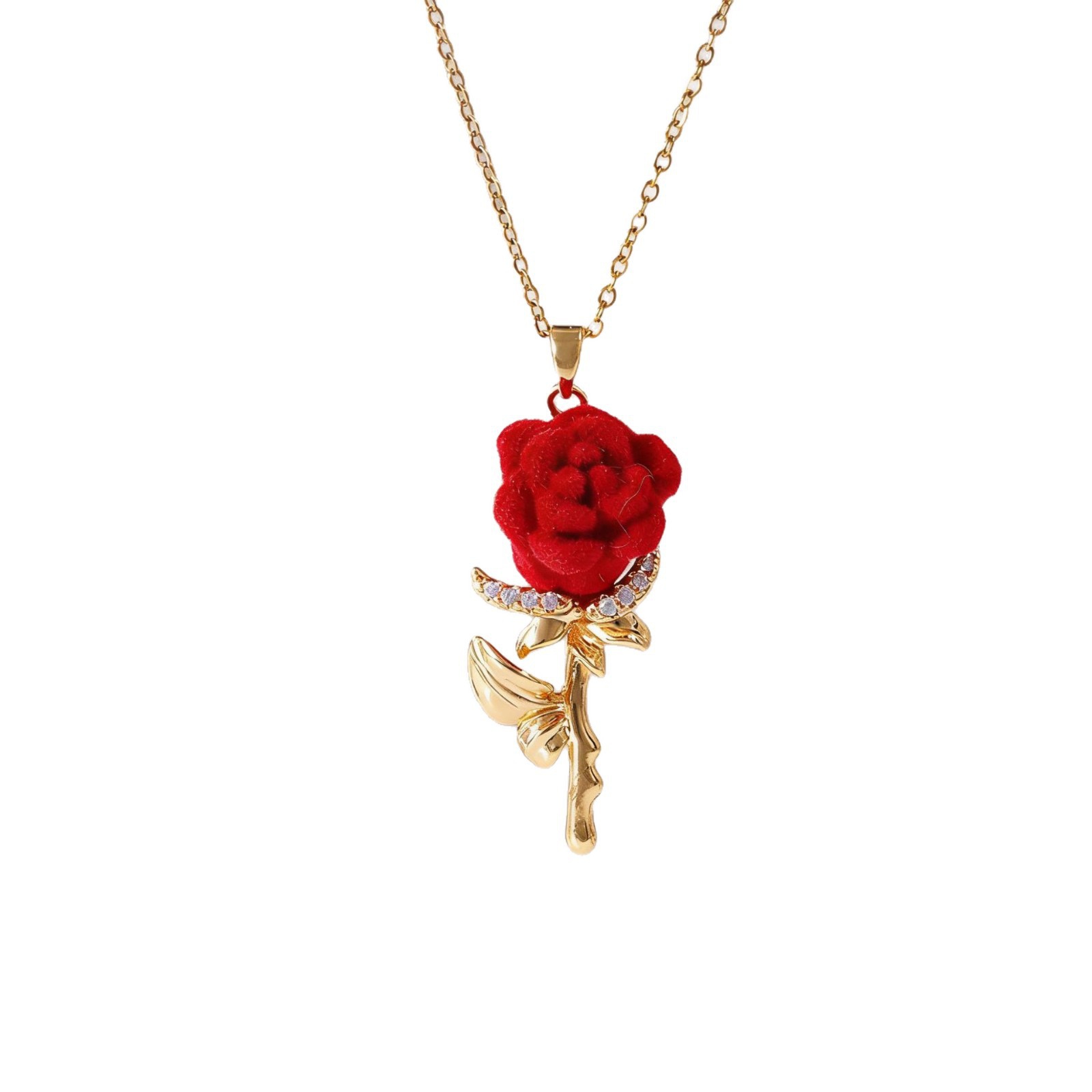 Collier Rose pour Femme avec B - Birth Flower Necklace avis et prix