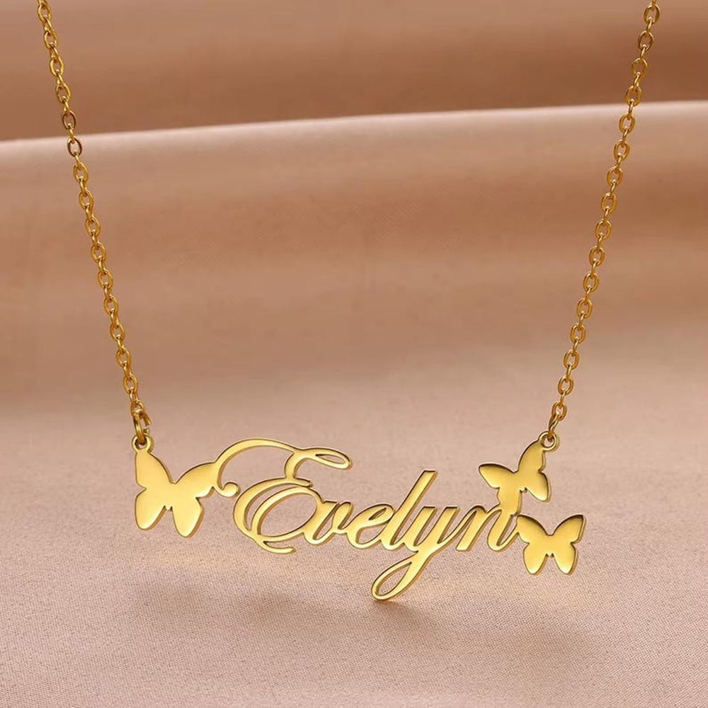 Collier avec nom personnalisé, - Birth Flower Necklace avis et prix